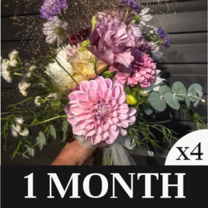 One month of beautiful fresh-cut flowers